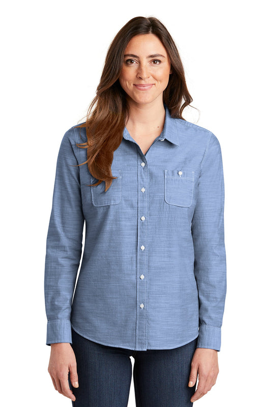 Port Authority® Ladies Slub Chambray Shirt (LW380)